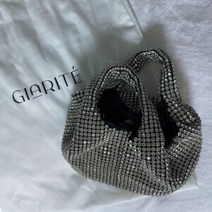 Giarite Brilly silver crystal handbag